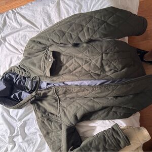 Marmot Men's Olive Quilted Puffer Jacket